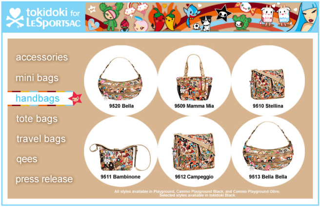 Lesportsac_Tokidoki