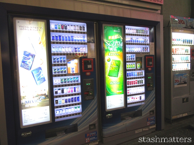 Cigarette vending machine.